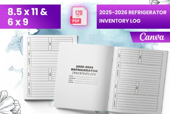 2025-2026 Refrigerator Inventory Log KDP