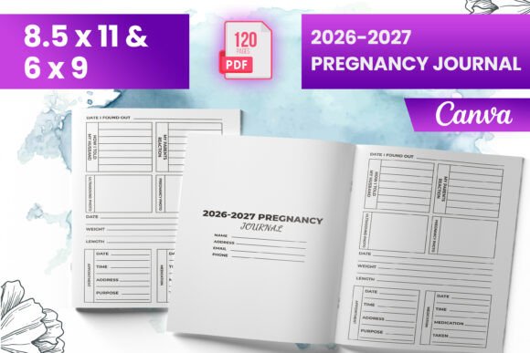 2026-2027 Pregnancy Journal KDP
