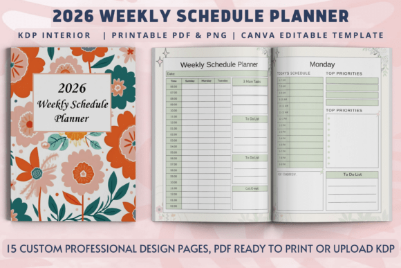 2026 Weekly Schedule Planner: Stay Organized and Productive All Year Long