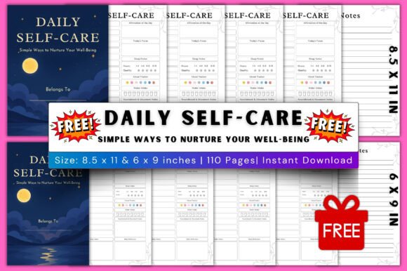 Discover the Power of 🪷Daily Self-Care Journal Canva Editable