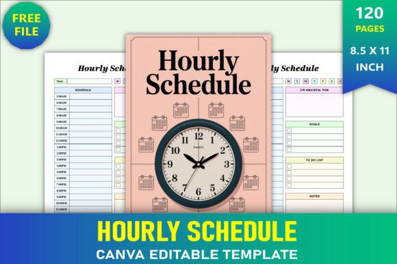 Editable Hourly Schedule Canva Template: A Practical Tool for Productivity