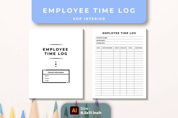 Employee Time Log Book - KDP Interior: A Strategic Tool for Streamlined Work Management