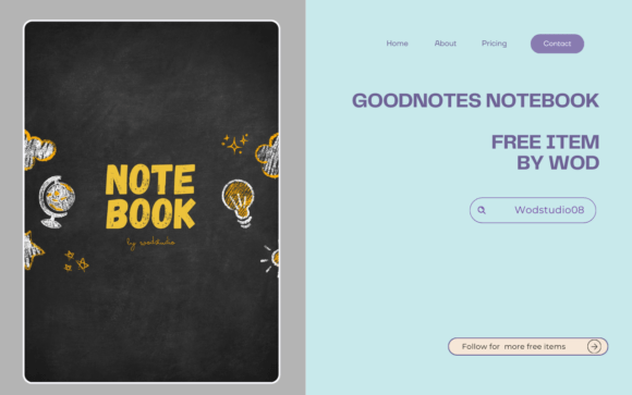 Unlock Your Creativity with the Notebook Cover FREE by Wodstudio